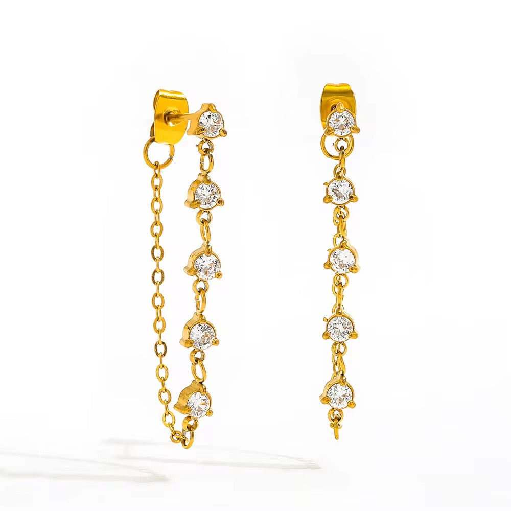 Stellar Chain Earrings