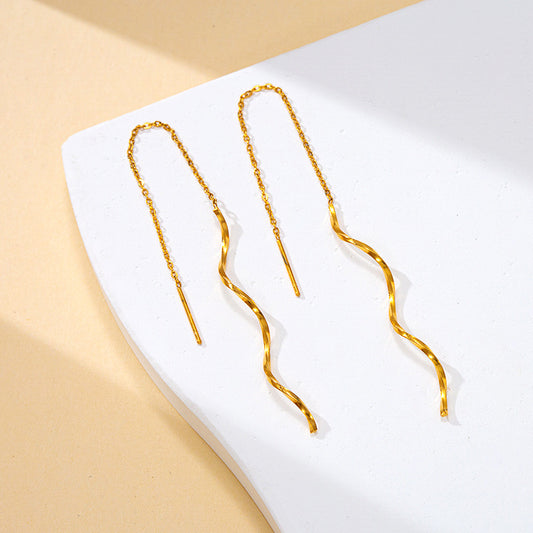 Swirl Thread Earrings