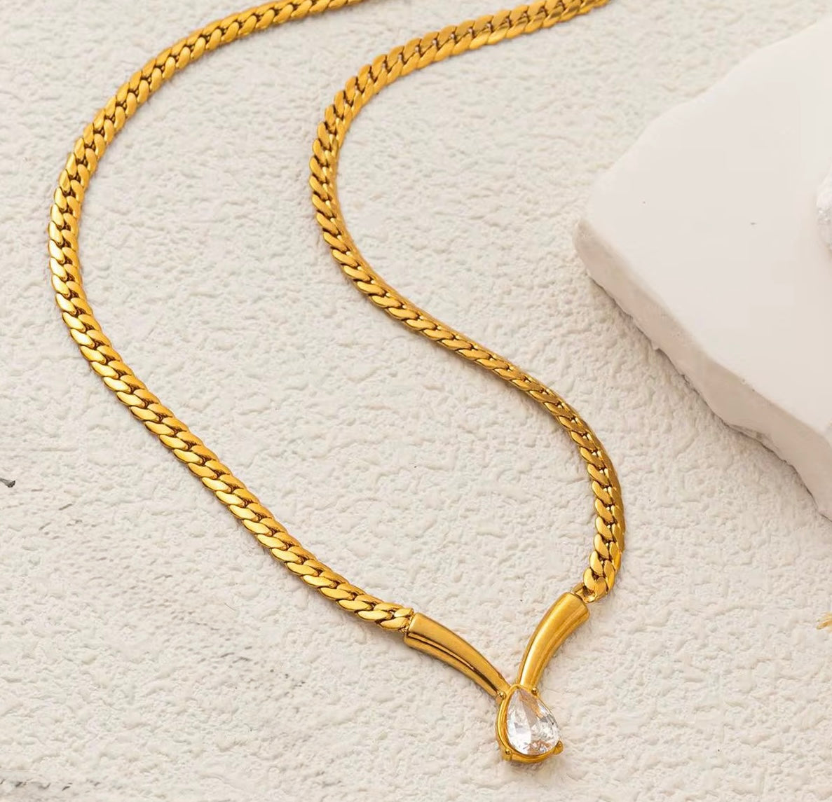 Celeste Tear Necklace