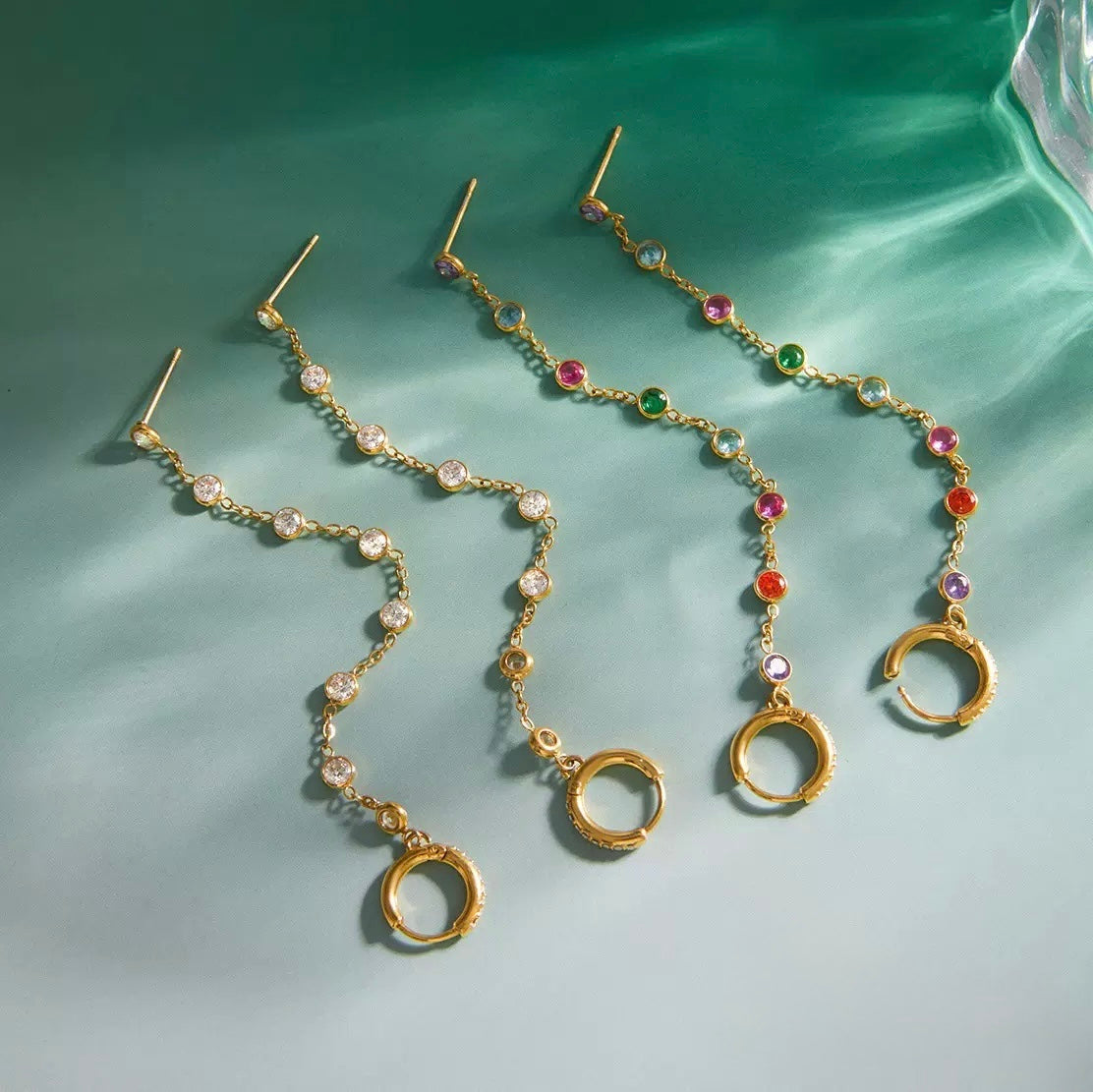 Multi Cascade Earrings