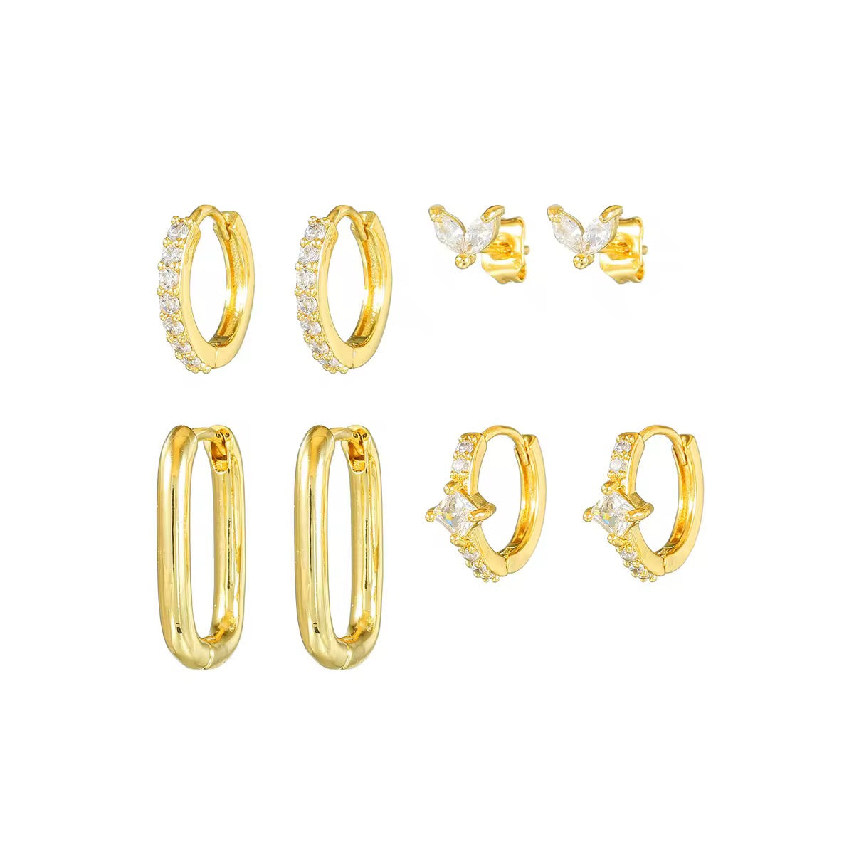 Golden Crush Piercing Set (In pair)