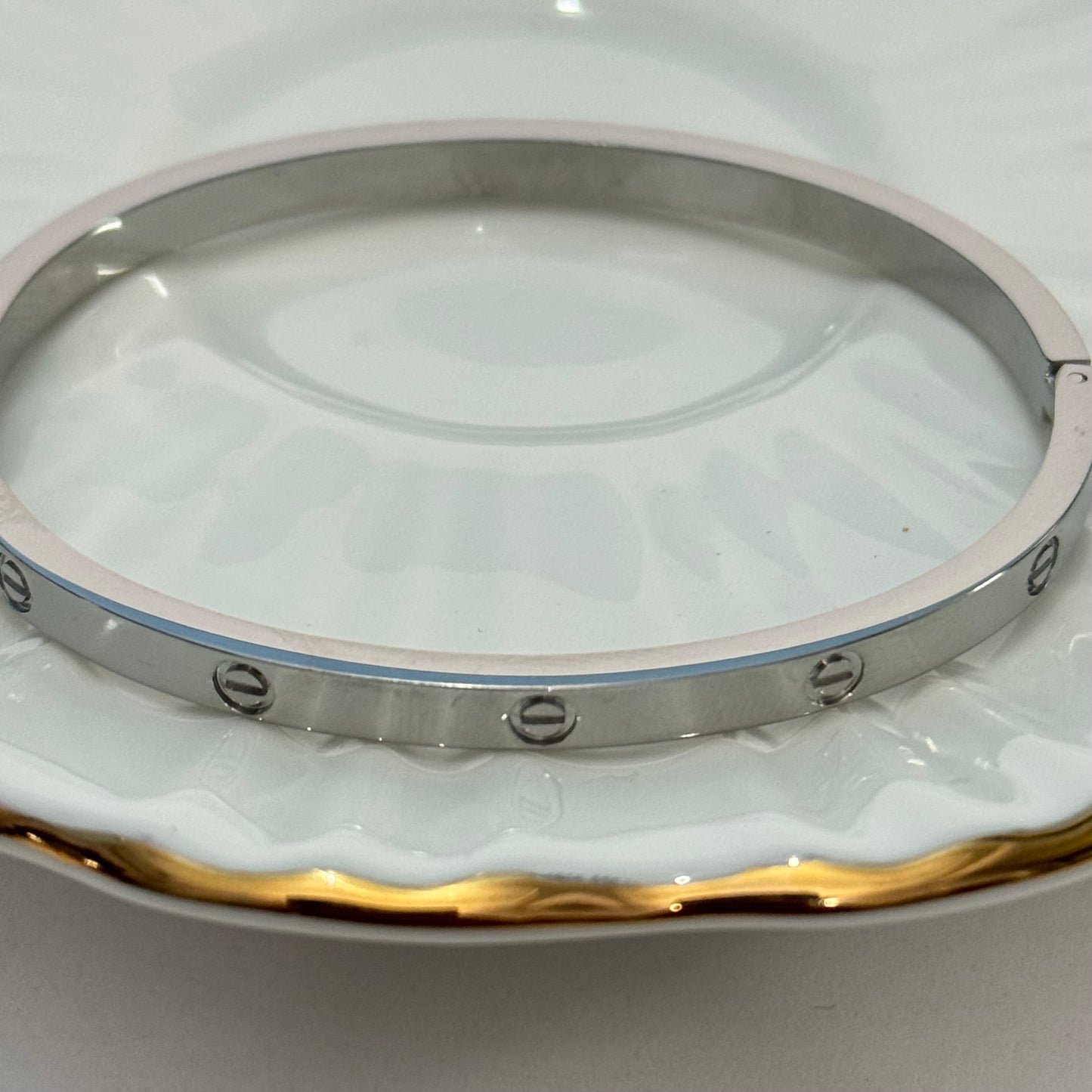 Silver Screw Bracelet (Baby Size)
