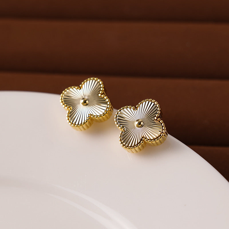 Gold Clover Studs 2.0