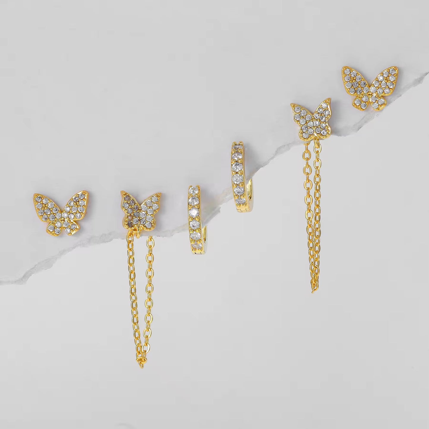 Flutter Piercing Set (In pair)