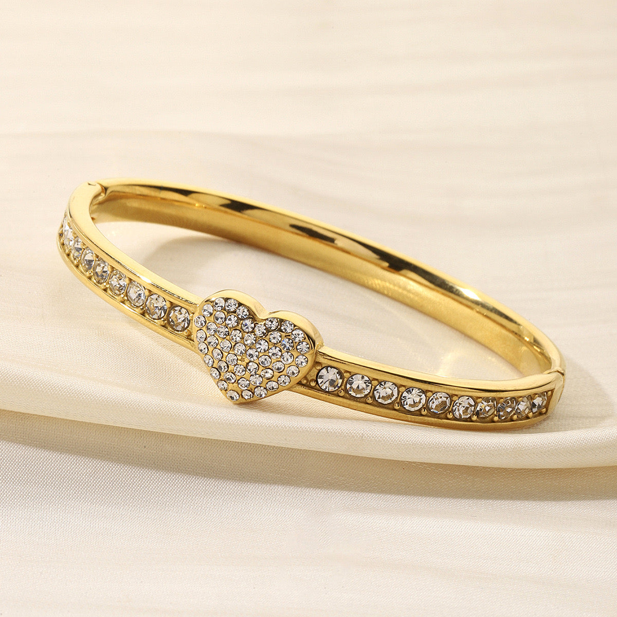 Bling Heart Bracelet