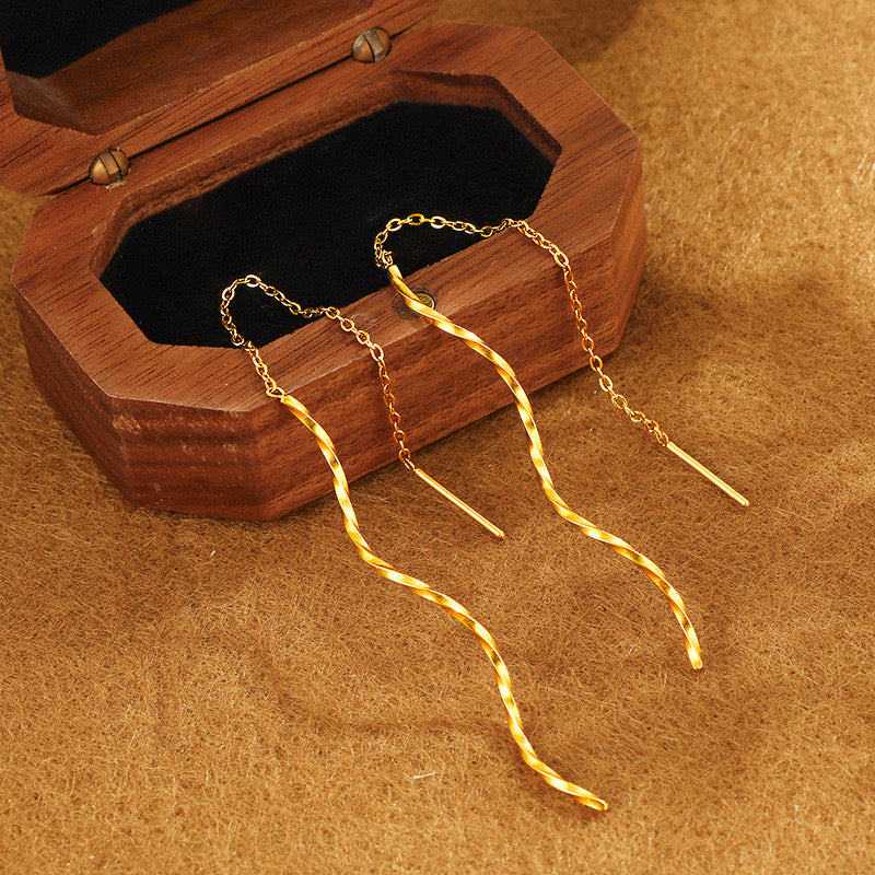 Swirl Thread Earrings