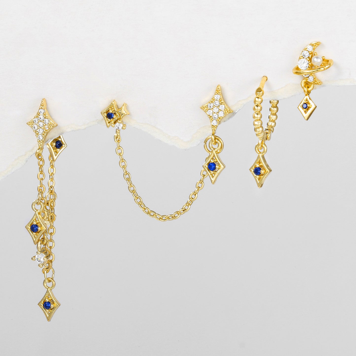 Golden Ties Piercing Set (Not in pair)