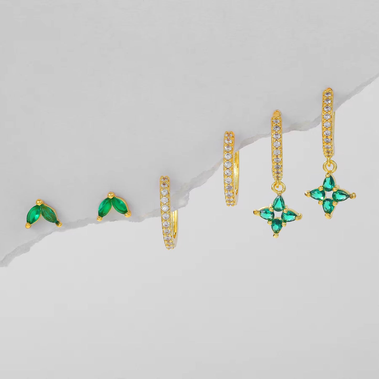 Emerld Spark Piercing Set (In pair)