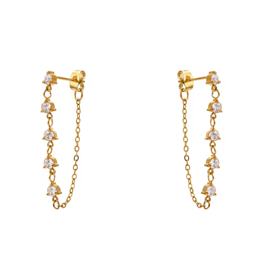 Stellar Chain Earrings