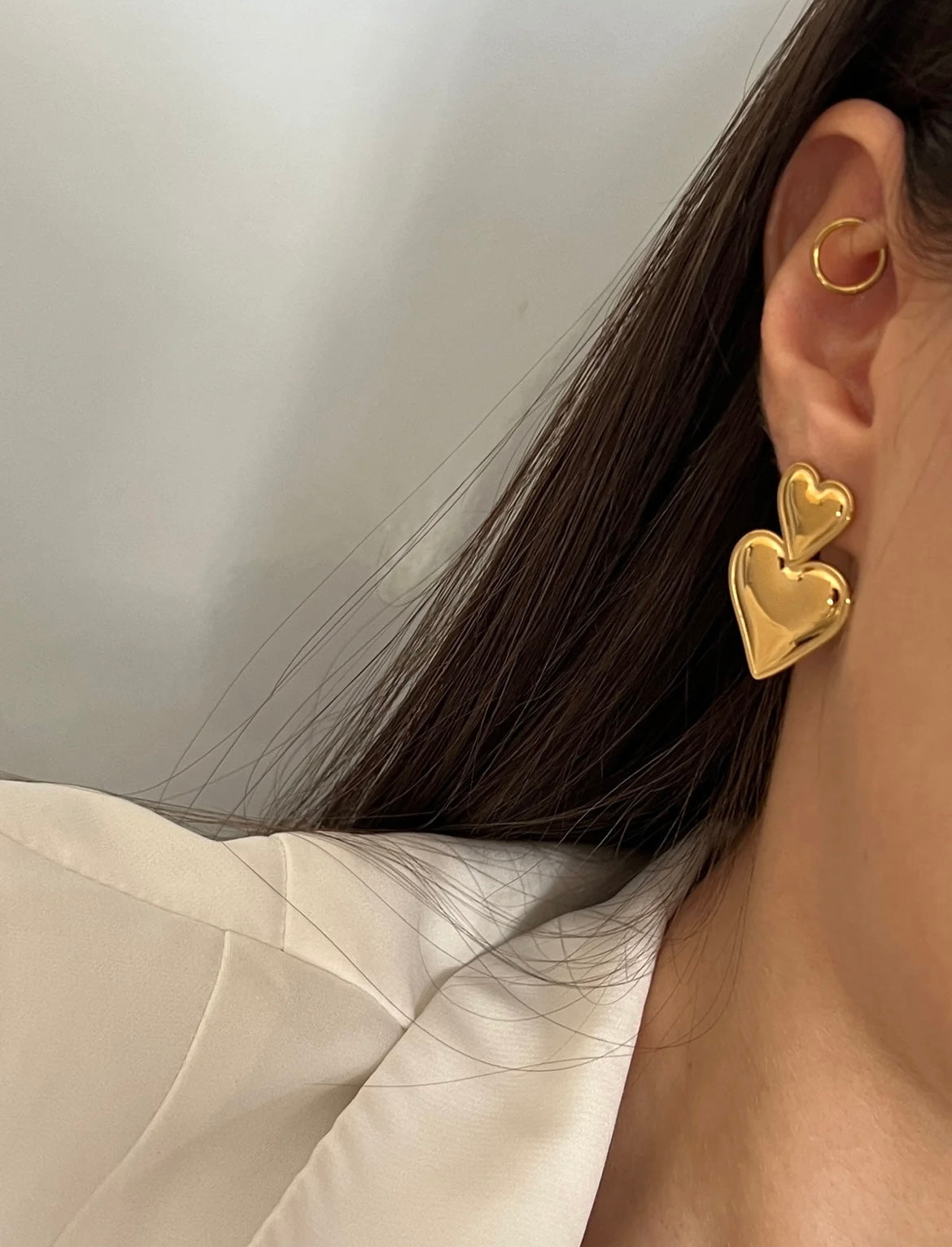 Double Heart Earrings