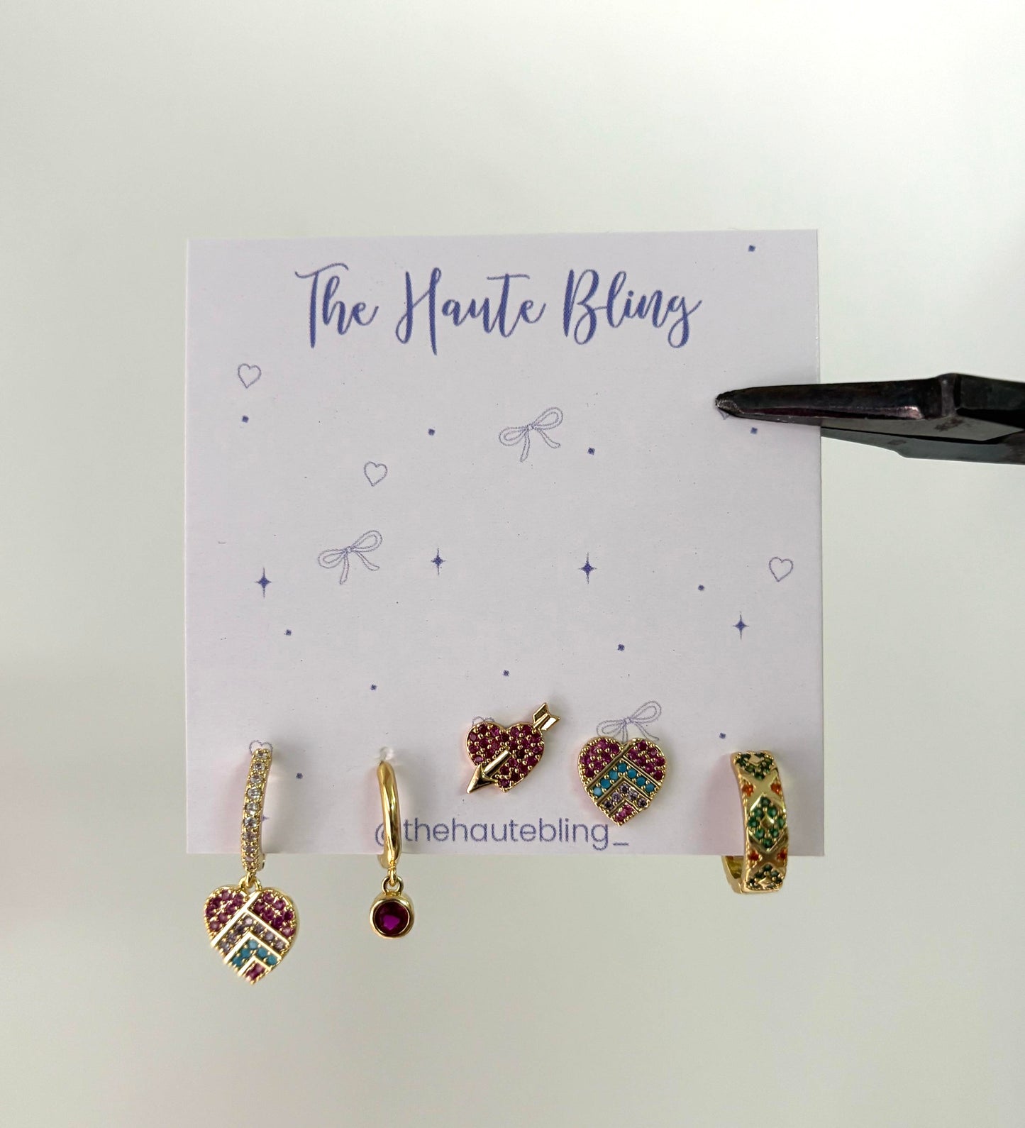 Retro Love Piercing Set (Not in pair)