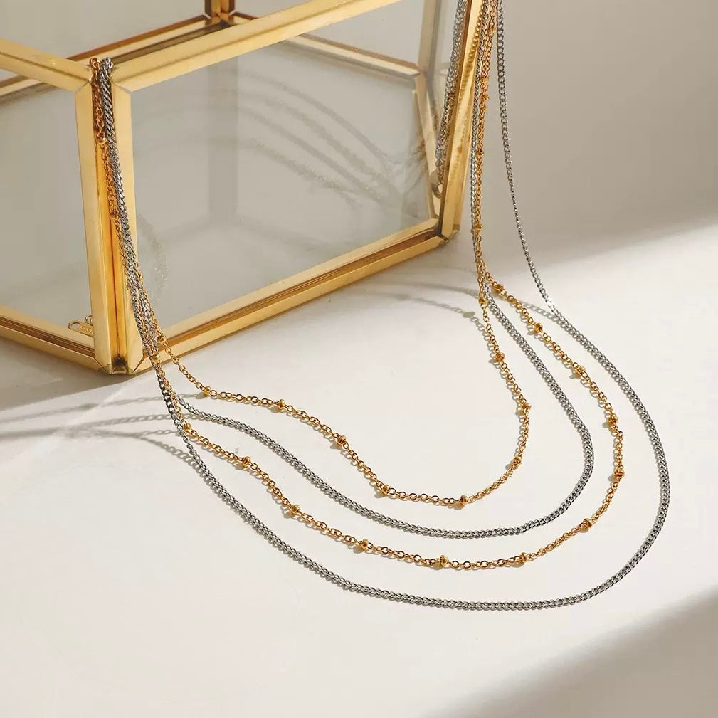 Dual Tone Grace Necklace