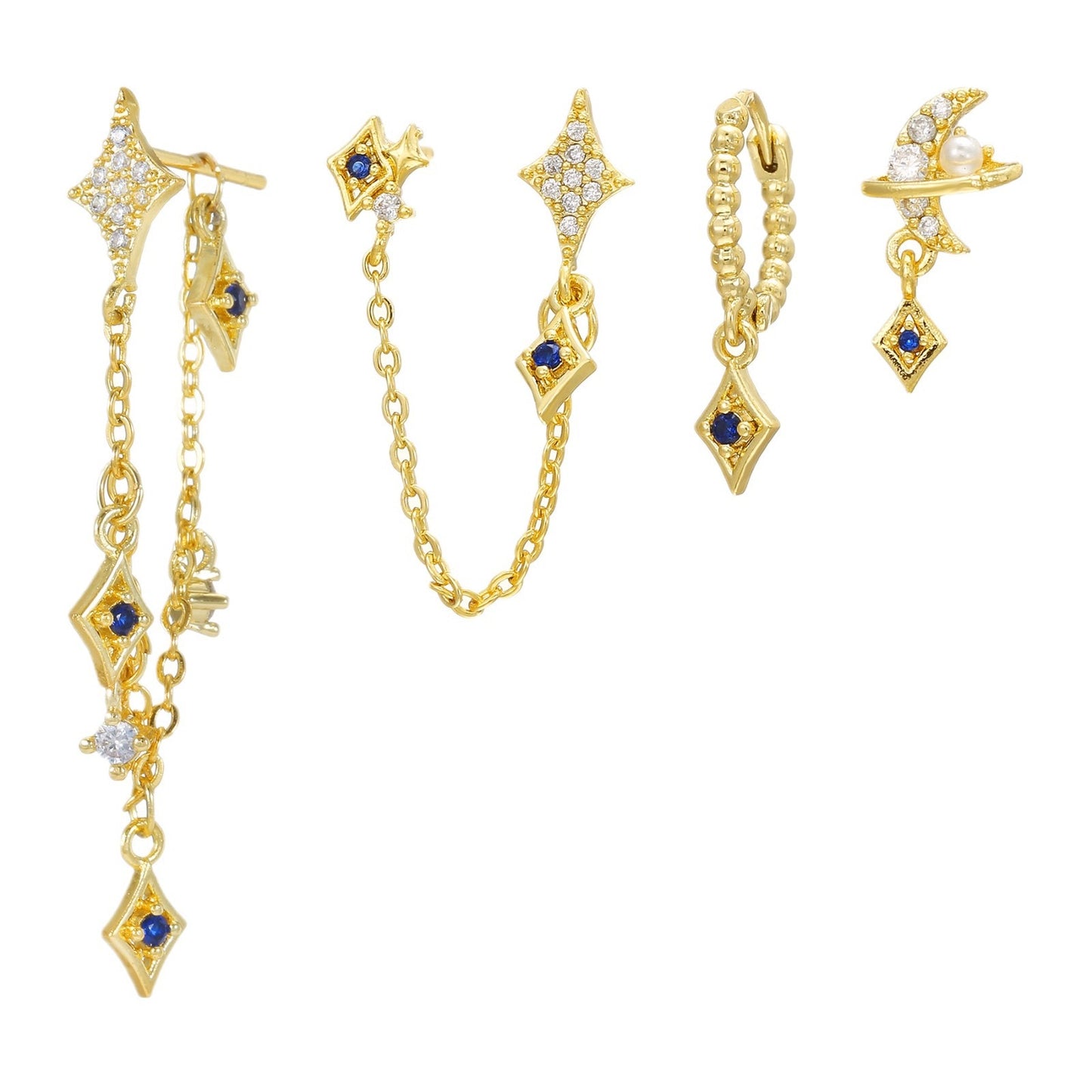 Golden Ties Piercing Set (Not in pair)