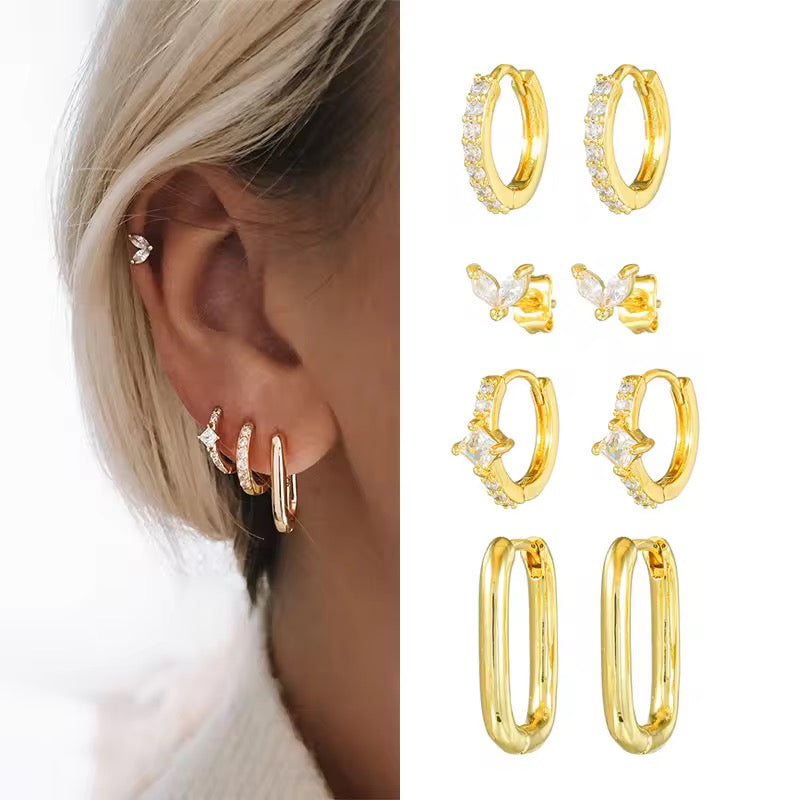 Golden Crush Piercing Set (In pair)