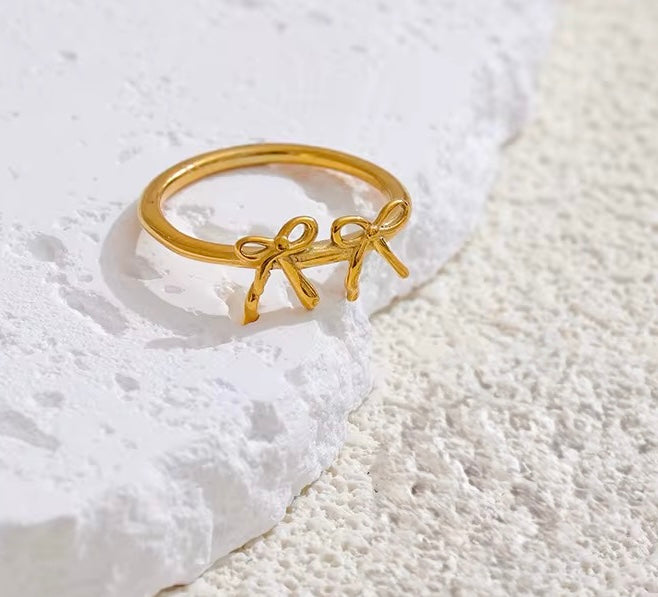 Blush Bow Ring