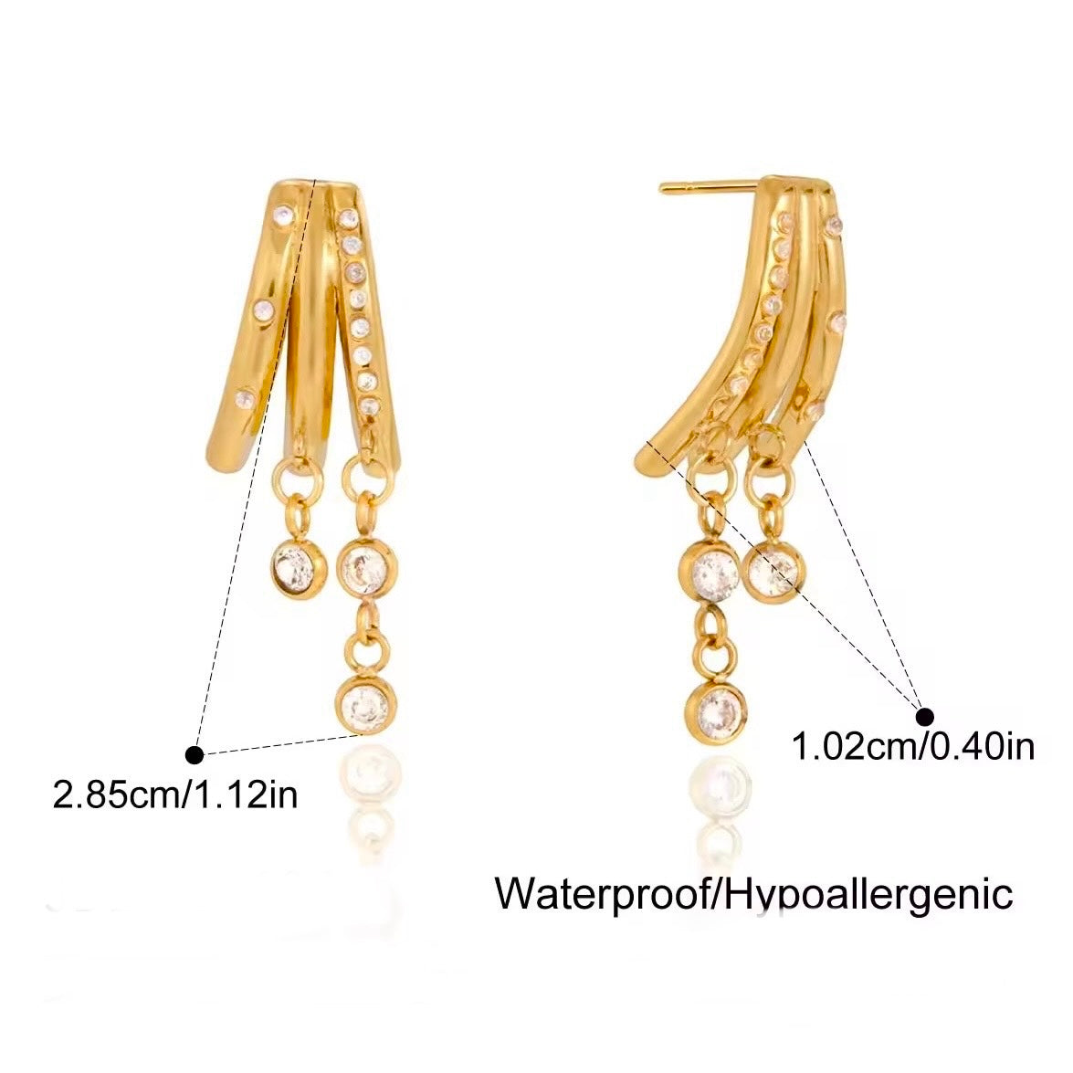 Drop Spark Earrings