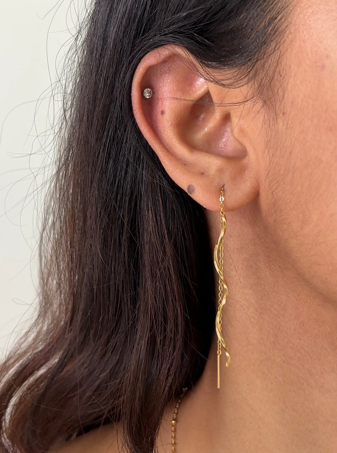 Swirl Thread Earrings