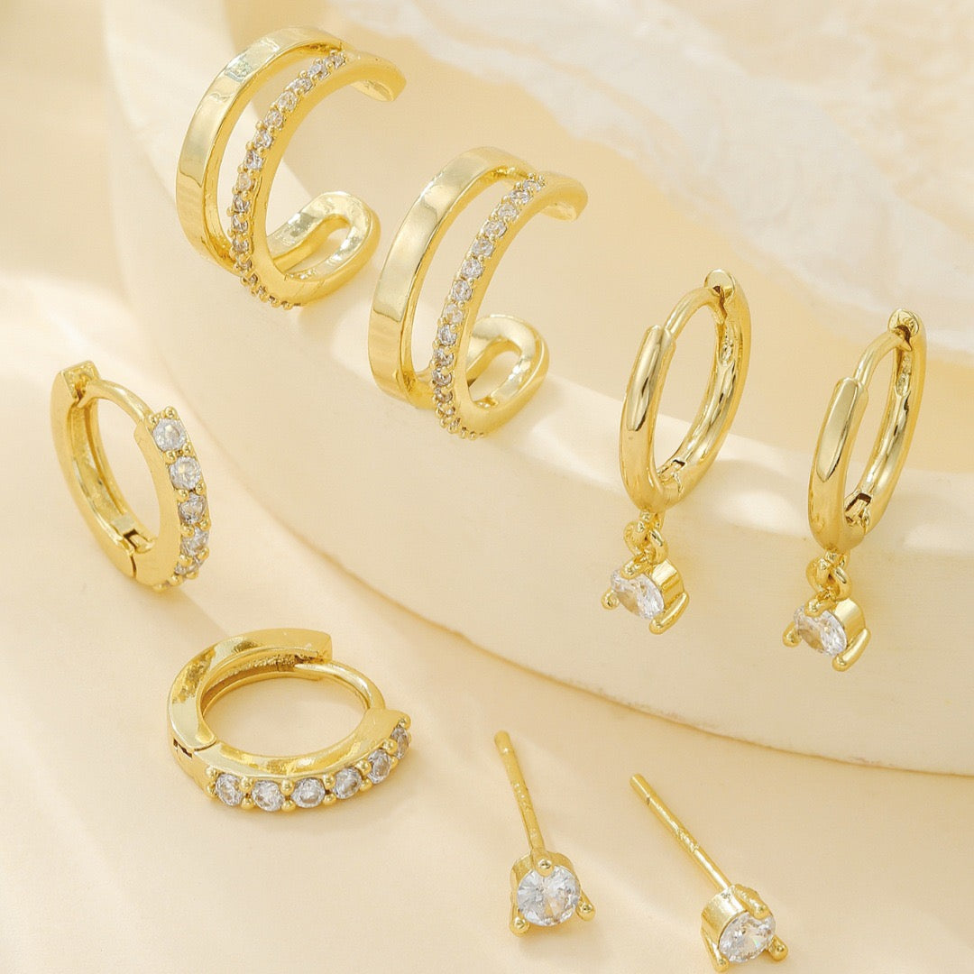 Everyday Crystal Piercing Set (In pair)
