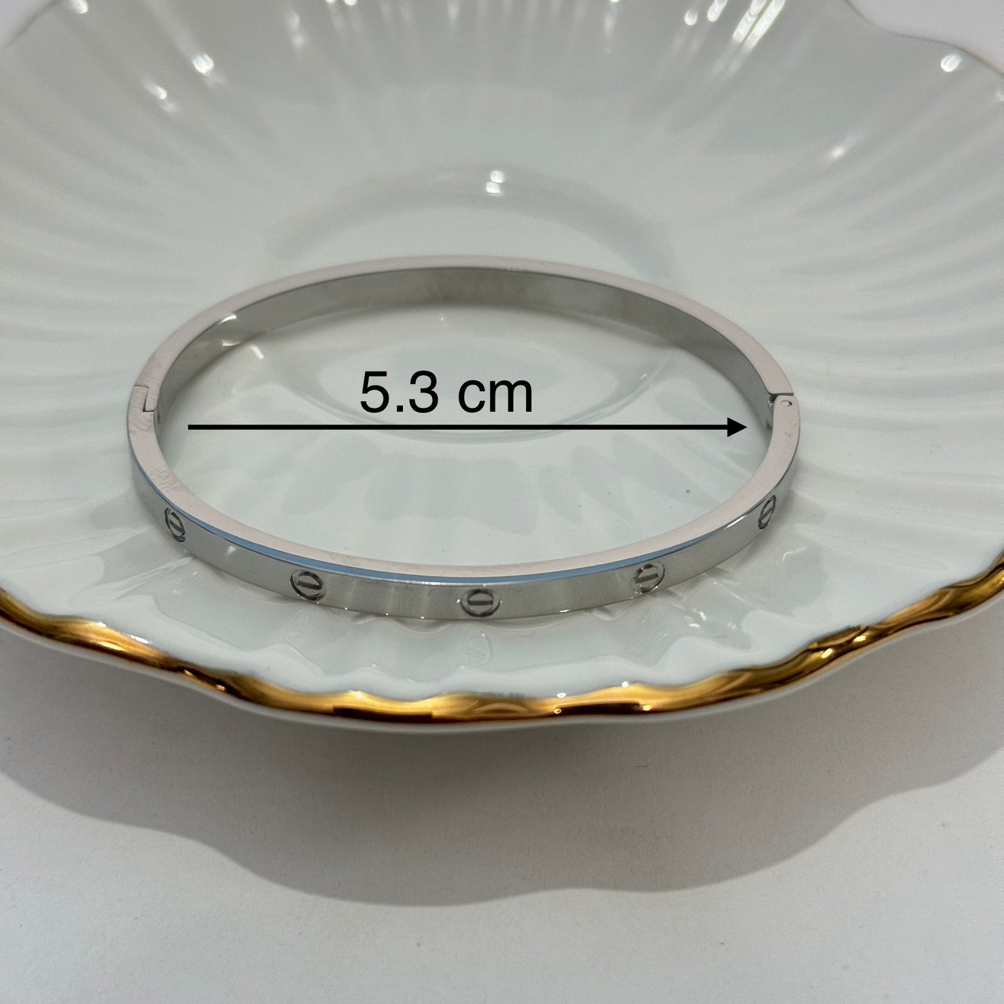 Silver Screw Bracelet (Baby Size)