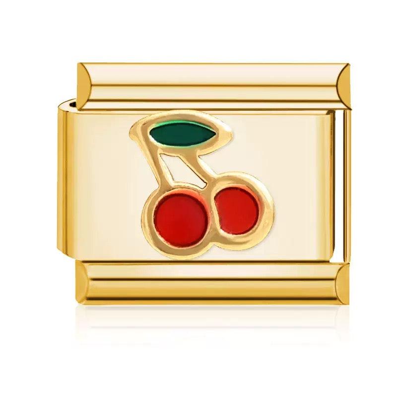 CHERRY ITALIAN CHARM BRACELET