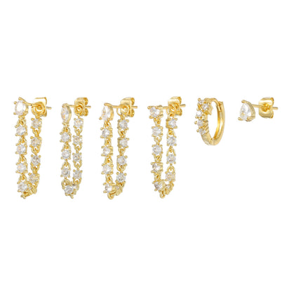 Crystal Rain Piercing Set (Not in pair)