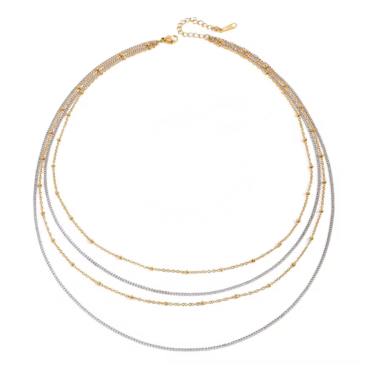 Dual Tone Grace Necklace