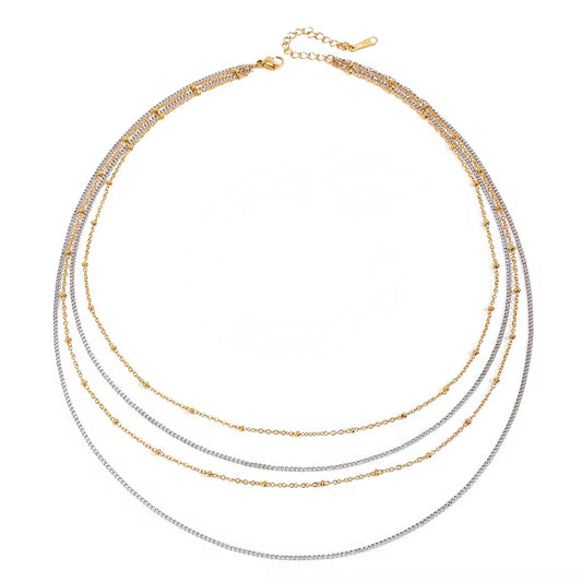 Dual Tone Grace Necklace