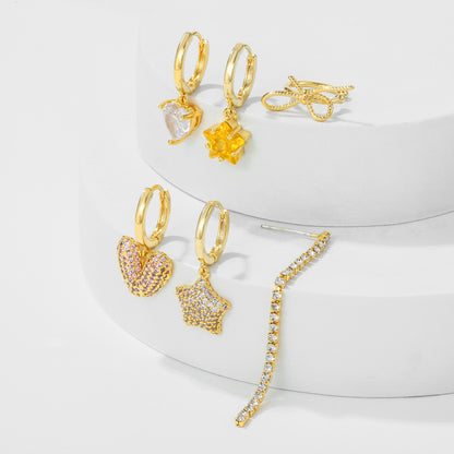 Candy Heart Piercing Set (Not in pair)