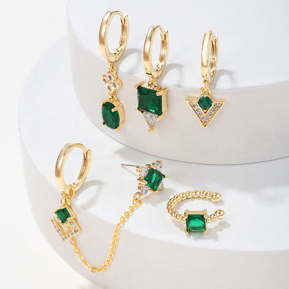 Emerald Piercing Set (Not in pair)