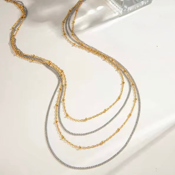 Dual Tone Grace Necklace