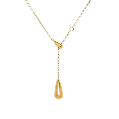 Teardrop Y Necklace