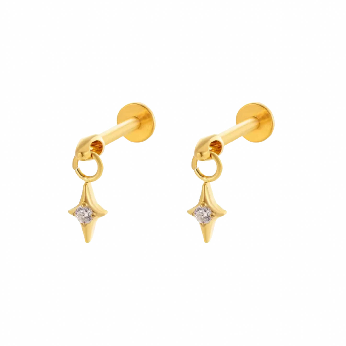Starlit Helix Flat back studs