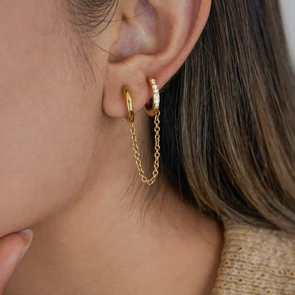 Twin Chain Earrings