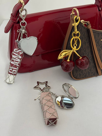 Heart Lipstick Holder Bag Charm