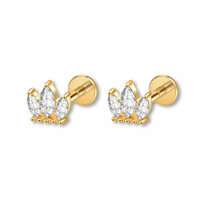 Crown Flat back studs