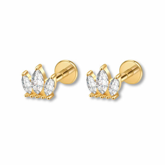 Crown Flat back studs