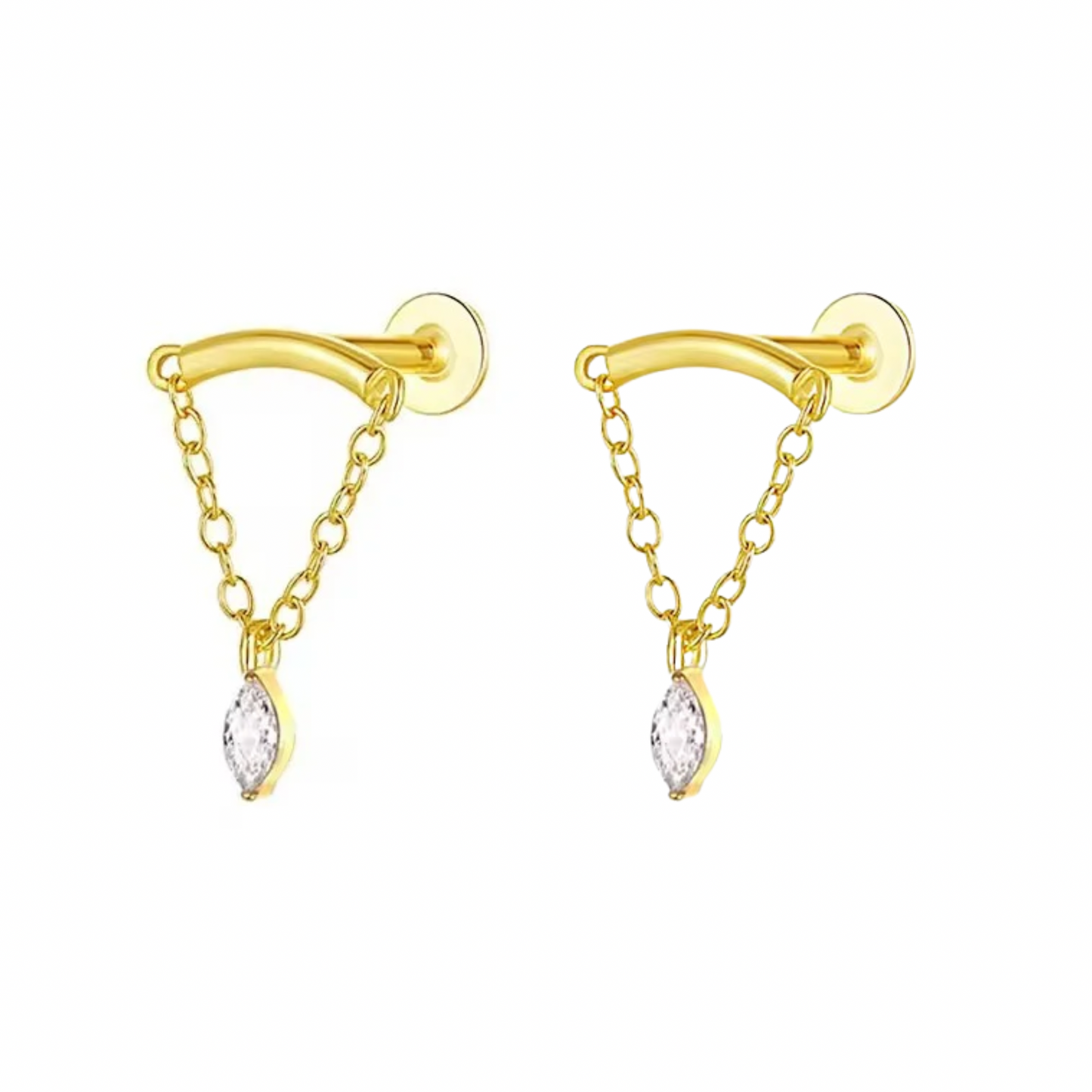 Vesper Hidden Helix Flat back studs