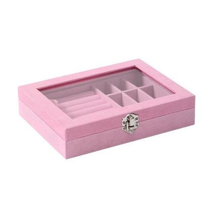 Pink Velvet Jewellery Box