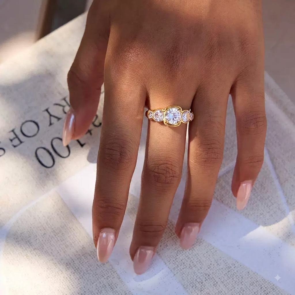 Cluster Stone Ring