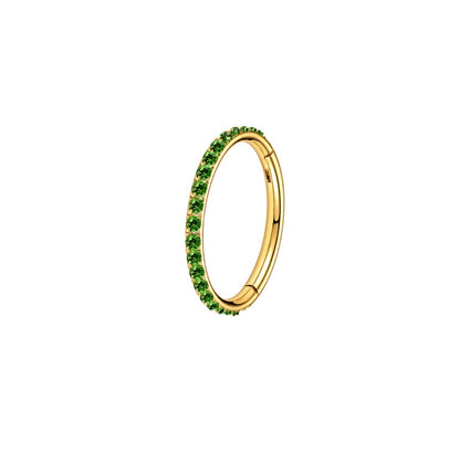 Emerald Sparkle Bali Clicker (Single Piece)