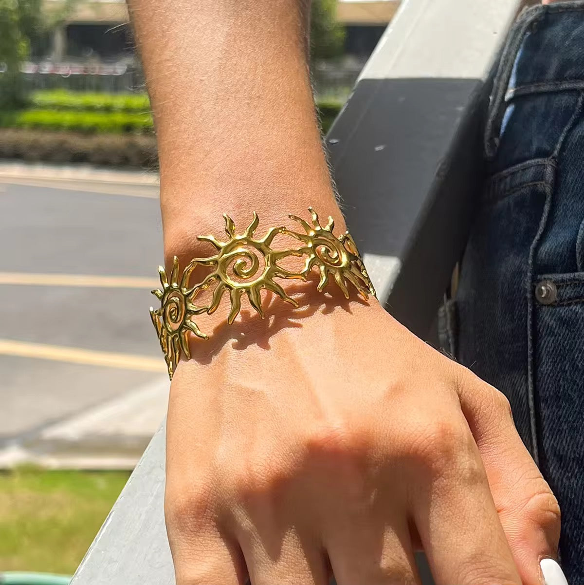 Solar Cuff Bracelet
