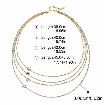 Dual Tone Grace Necklace