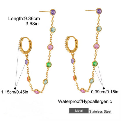 Multi Cascade Earrings