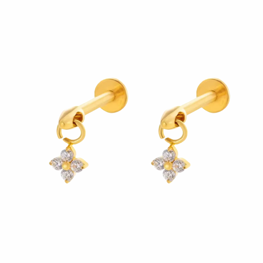 Rosette Helix Flat back studs