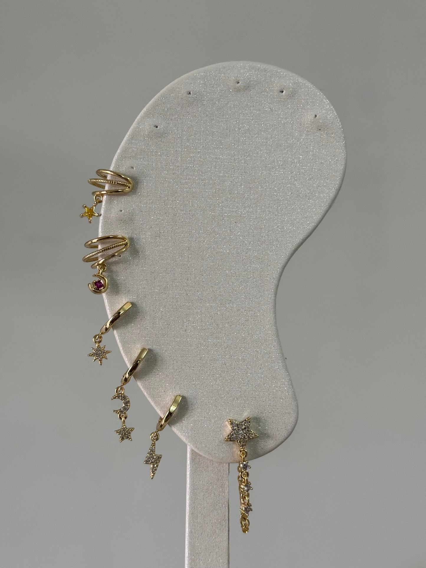 Golden Starfall Piercing Set (Not in pair)