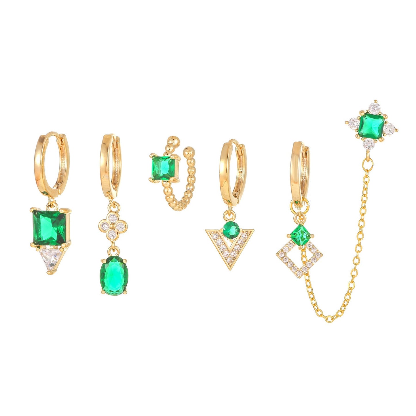 Emerald Piercing Set (Not in pair)