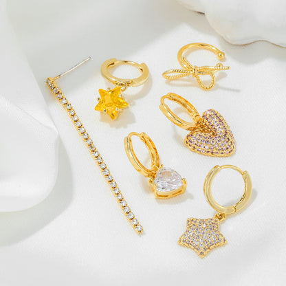 Candy Heart Piercing Set (Not in pair)