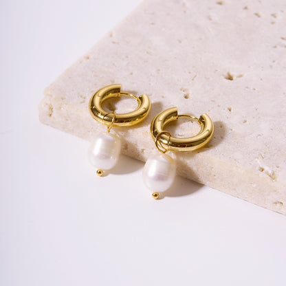 PEARLINA GOLD EARRINGS