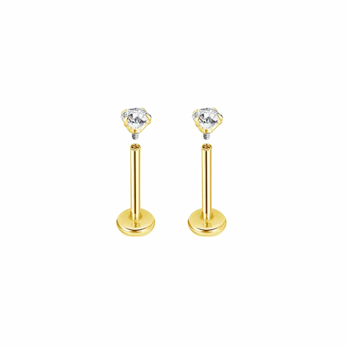Solitaire Flat Back Studs