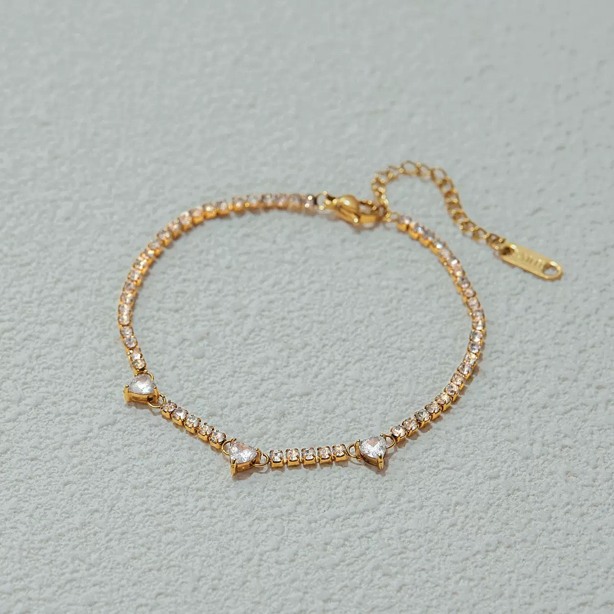 Sweetheart Tennis Bracelet